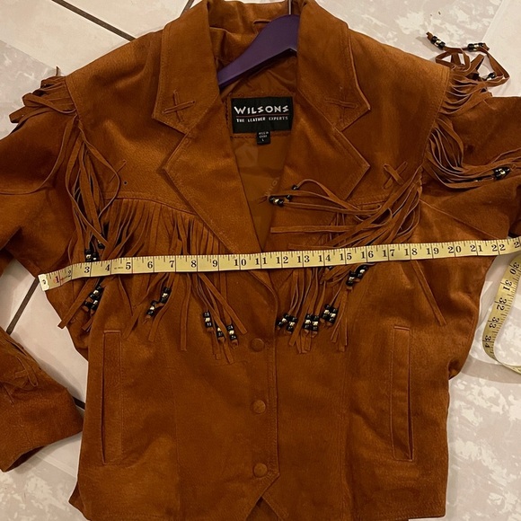 Western Wilson Vintage Fringe Leather Jacket - Picture 8 of 9